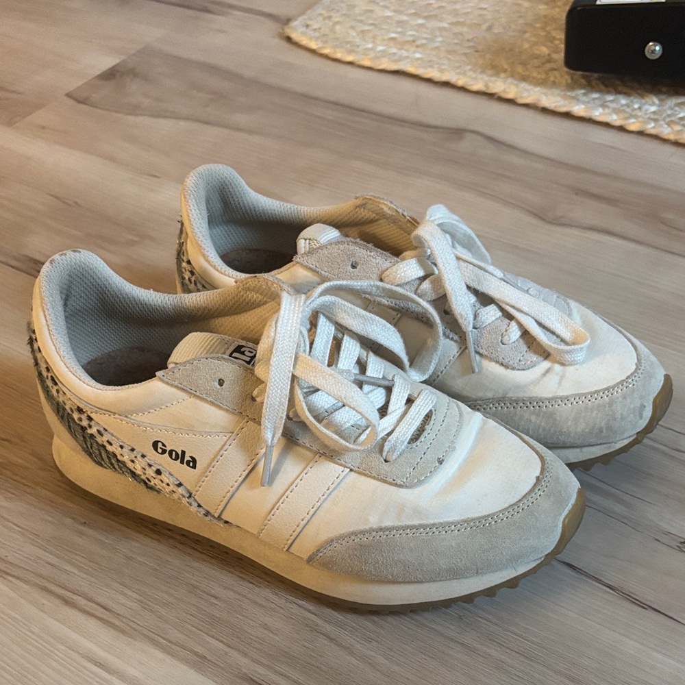 Gola Cream and Gray Casual Sneakers